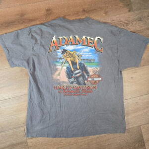 Harley-Davidson Adamec’s Jacksonville FL T-Shirt Men’s XL Biker Skeleton Graphic
